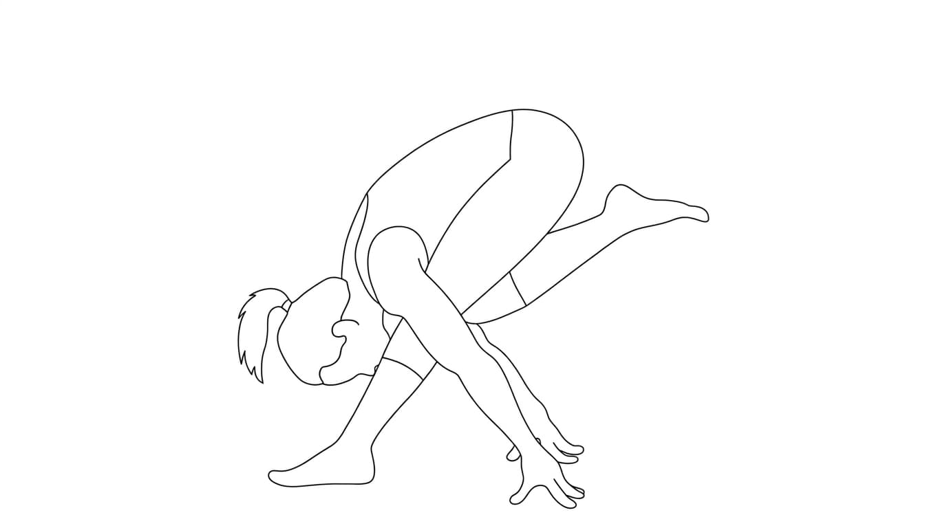 Line-art illustration of Humble Flamingo